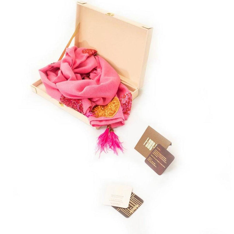 Pink Love Cashmere Scarf - Hemera Gifts